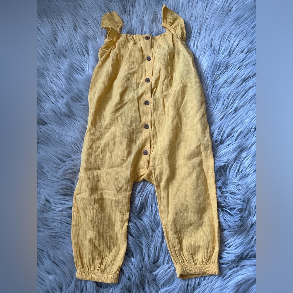 H&M Yellow Jumpsuit Size 12-18 Months NWT